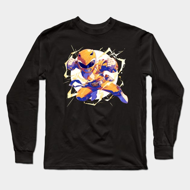 yellow ranger Long Sleeve T-Shirt by retinac 